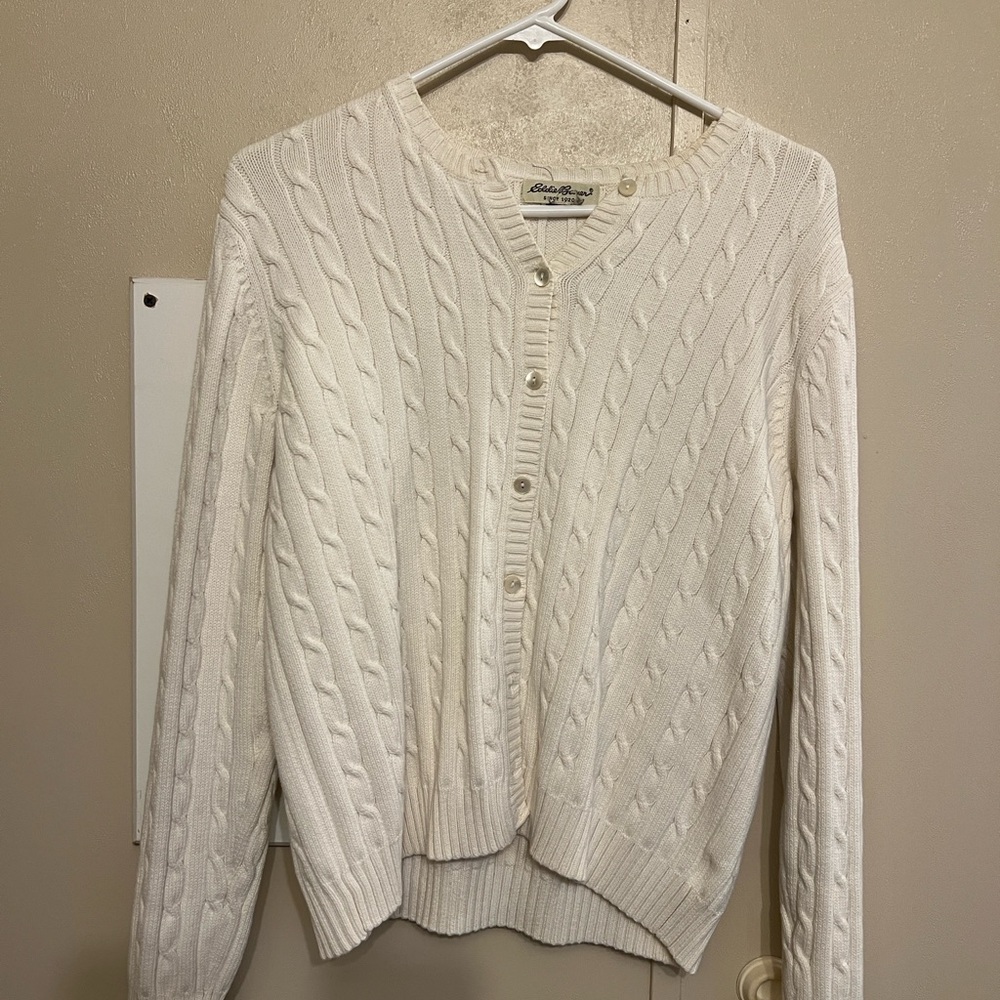 Eddie Bauer- Women’s Cable Knit Button Down Sweater